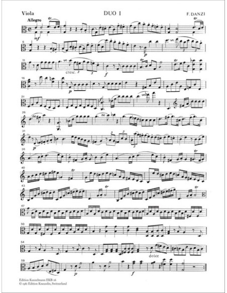 DANZI F.-Duos (3) per viola e violoncello