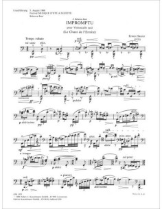 SAUTER E.-Impromptu "Le Chant de L'ermite" per violoncello 2
