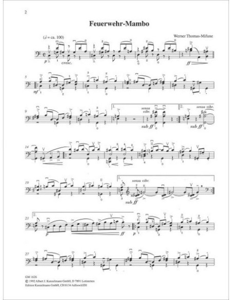 THOMAS MIFUNE W.-Modern Studies (3) for Cello
