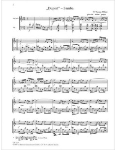 THOMAS MIFUNE W.-Sambas (2) per violino e violoncello 2