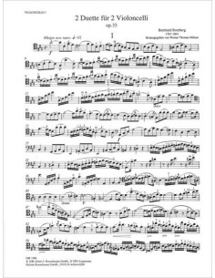 ROMBERG B.-Duos (2) Op.33 per 2 violoncelli 2