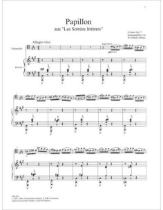 FAURE G.-Papillon Op.77 per violoncello e pianoforte 2