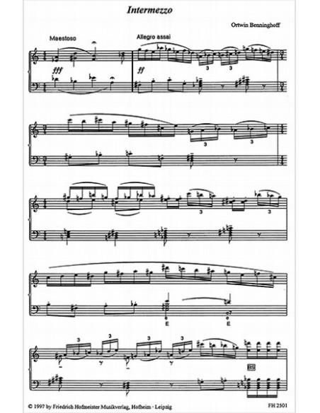 BENNINGHOFF O.-Intermezzo para Acordeon