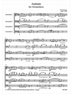 DAUTHAGE M.-Andante pour 4 contrebasses (Glocker) 2