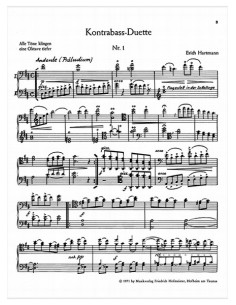 HARTMANN E.-Duet pour 2 contrebasses 2