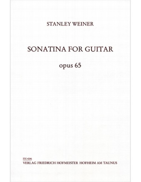 WEINER S.-Sonatina Op.65 for Guitar