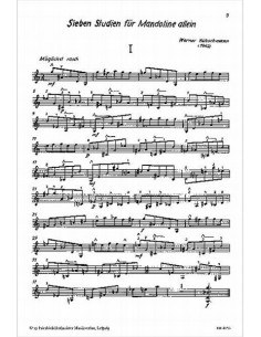 HUBSCHMANN W.-Studien (7) for Mandolin (Dittrich) 2