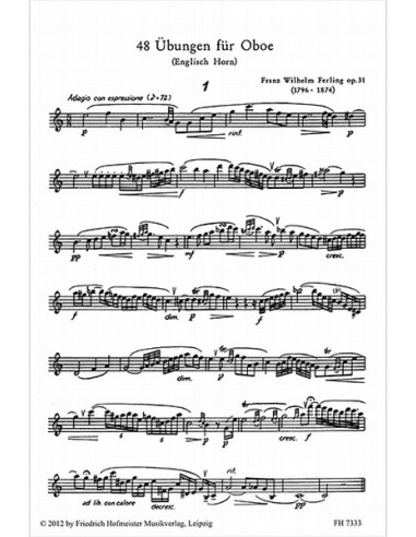 FERLING F.W.-Studi (48) Op.31 per Oboe (Gerlach)