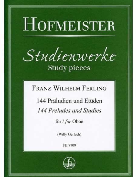 FERLING F.W.-Preludes and Studies (144) for Oboe (Gerlach)