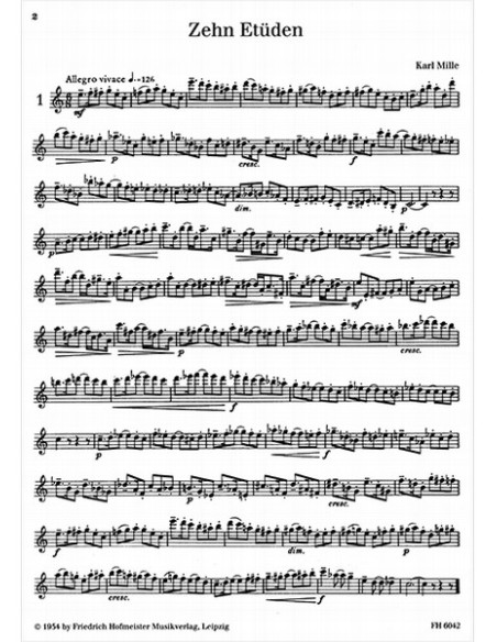 MILLE K.-Studios (10) pour hautbois