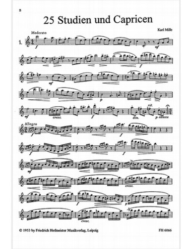 MILLE K.-Studi e capricci (25) per oboe