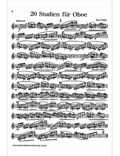 MILLE K.-Estudios (20) para Oboe 2