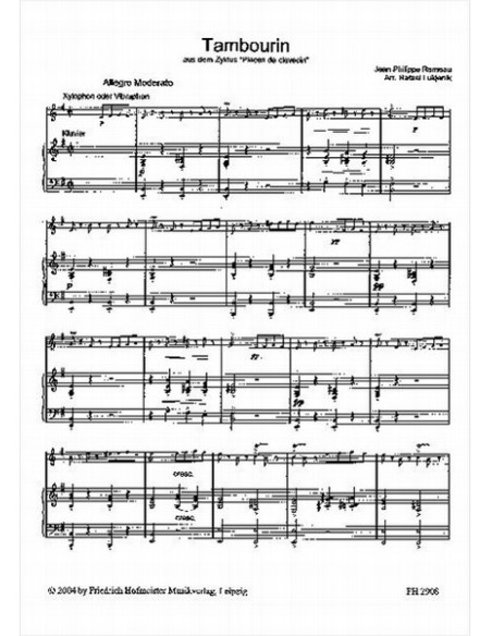 RAMEAU J.P.-Tamburello per xilofono (Lukjanik)