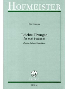 HENNING K.-Easy Exercises for 2 Trombones
