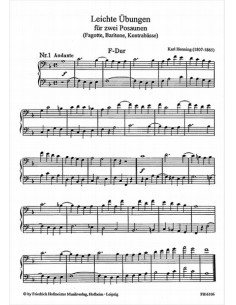 HENNING K.-Easy Exercises for 2 Trombones 2