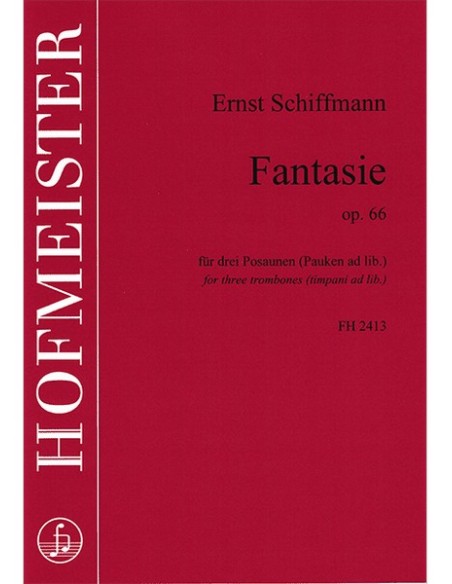 SCHIFFMANN E.-Fantasia Op.66 pour 3 trombones (Percussion ad lib.)