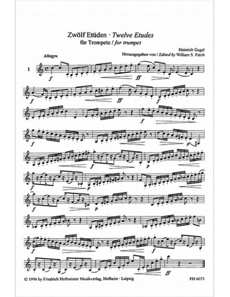 GUGEL H.-Studi (12) per Tromba (Fatch)