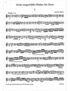 BELLOLI A.-Studi (6) per corno (damm) 2