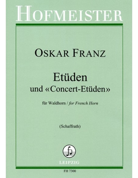 FRANZ O. - Studi e Studi di Concerto per Corno (Schaffrath)