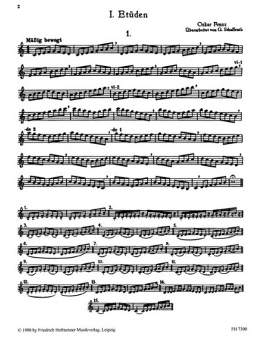 FRANZ O. - Studi e Studi di Concerto per Corno (Schaffrath)