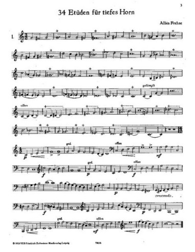 FREHSE A.-Studi (34) per corno