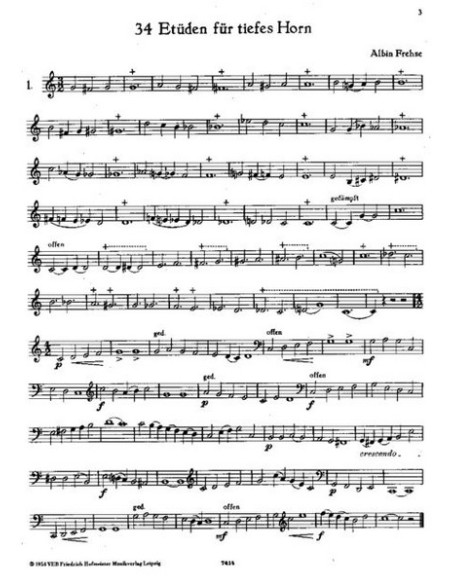 FREHSE A.-Studi (34) per corno