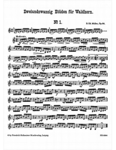 MULLER B.-Studi Op.64 Vol.1: 22 Studi per Corno (Frehse) 2