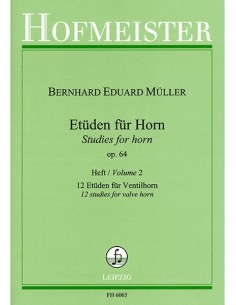MULLER B.-Studi Op.64 Vol.2: 12 Studi per Corno (Frehse)