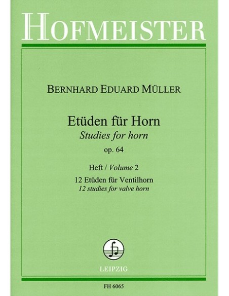 MULLER B.-Studi Op.64 Vol.2: 12 Studi per Corno (Frehse)