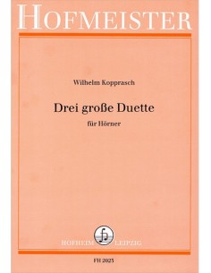 KOPPRASCH C.-Large Duos (3) pour 2 cornes