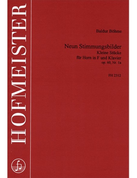 BOHME B.-Stimmungsbilder (9) per corno e pianoforte