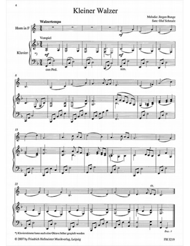 RUNGE J.-Studi per corno e pianoforte