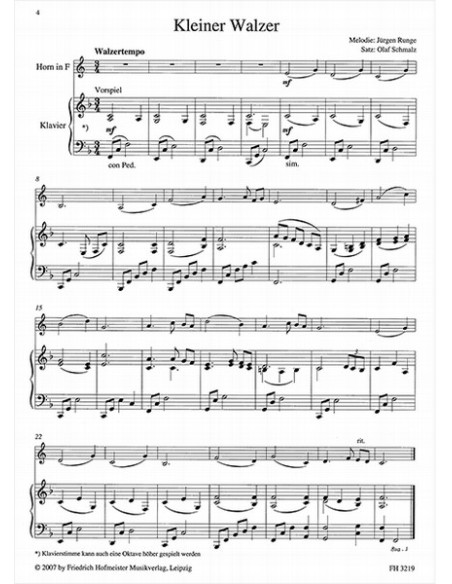 RUNGE J.-Studi per corno e pianoforte