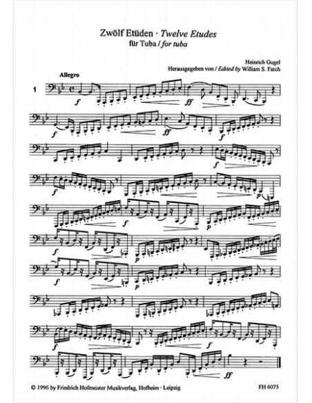 GUGEL H.-Studi (12) per Tuba (Fatch)
