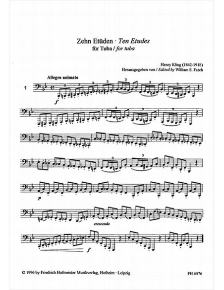 KLING H.-Studi (10) per Tuba (Fatch)