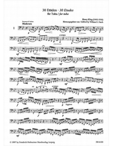KLING H.-Studies (30) per tuba (fatch)