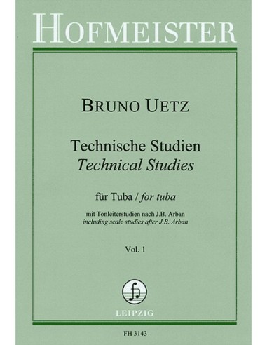 UETZ B.-Technische Studien 1. für Tuba