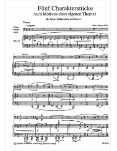 MEYER SELB H.-Characteristic Pieces (5) for Tuba and Piano 2