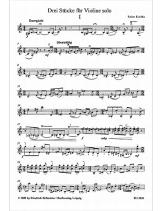 LISCHKA R.-Pieces (3) pour violon 2