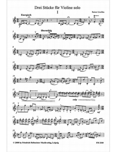 LISCHKA R.-Pezzi (3) per violino