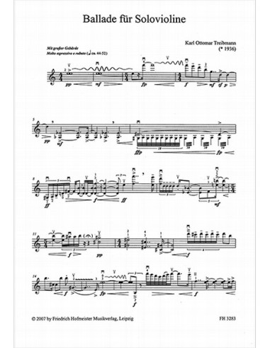 TREIBMANN K.O.-Ballade pour violon