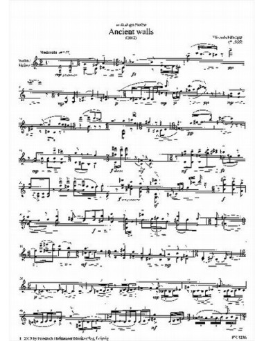 FABREGAS E.-Murs anciens pour violon