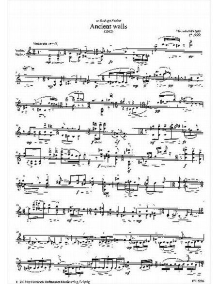 FABREGAS E.-Antiche mura per violino