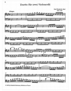 ABEL C.F.-Dueto para 2 Violoncellos (Niggemann) 2
