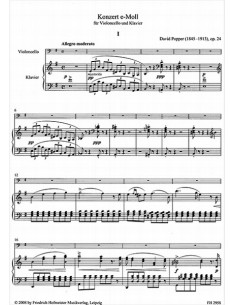 POPPER D.-Concerto n. 2 in Mi minore Op.24 per violoncello e pianoforte 2