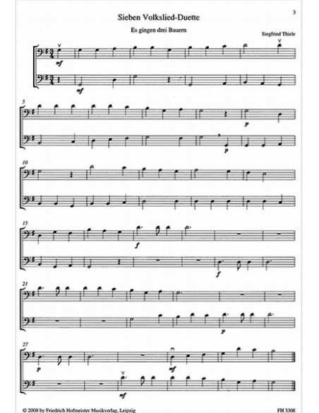 THIELE S.-Duets pour 2 violoncelles