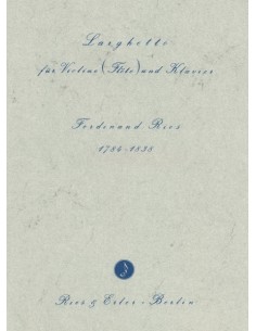 RIES F.-Larghetto Op.24 for Violin and Piano