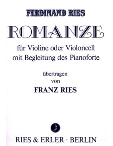 RIES F.-Romanze for Violin and Piano