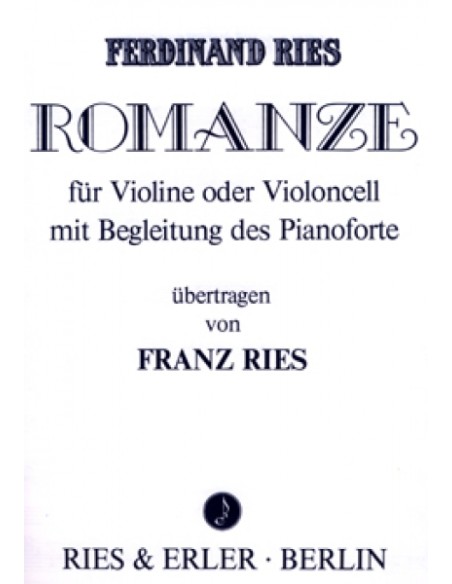 RIES F.-Romanze for Violin and Piano