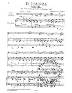 RIES F.-Romanze per Violino e Pianoforte 2